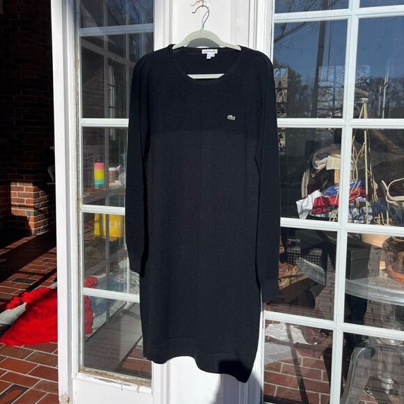 Lacoste Long Sleeve Sweater Dress - Picture 6 of 10